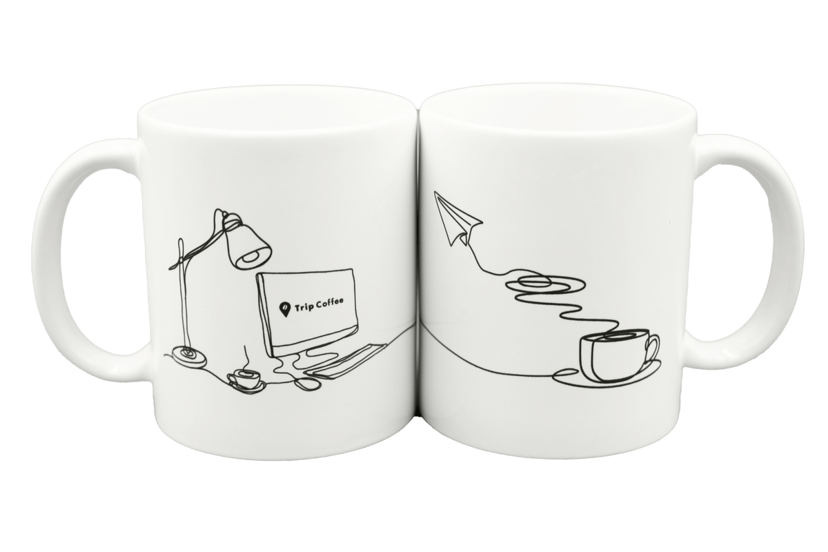 line drawing ”Fun!” - Trip Coffee®